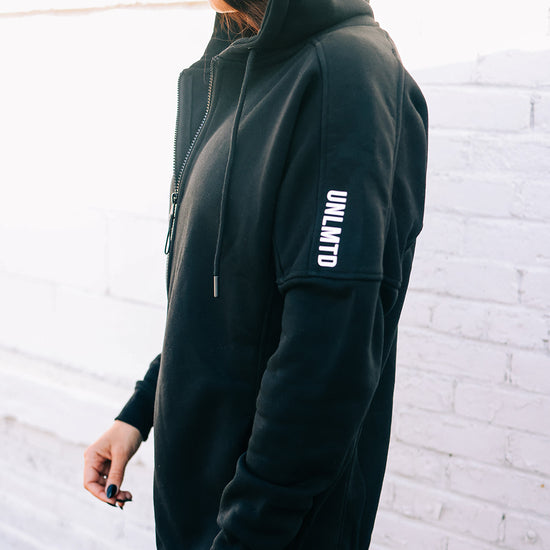 Core Oversized Fleece Lined Zip Hoodie - UNLMTD Active + Lounge