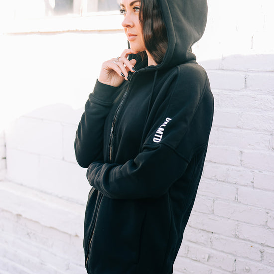 Core Oversized Fleece Lined Zip Hoodie - UNLMTD Active + Lounge