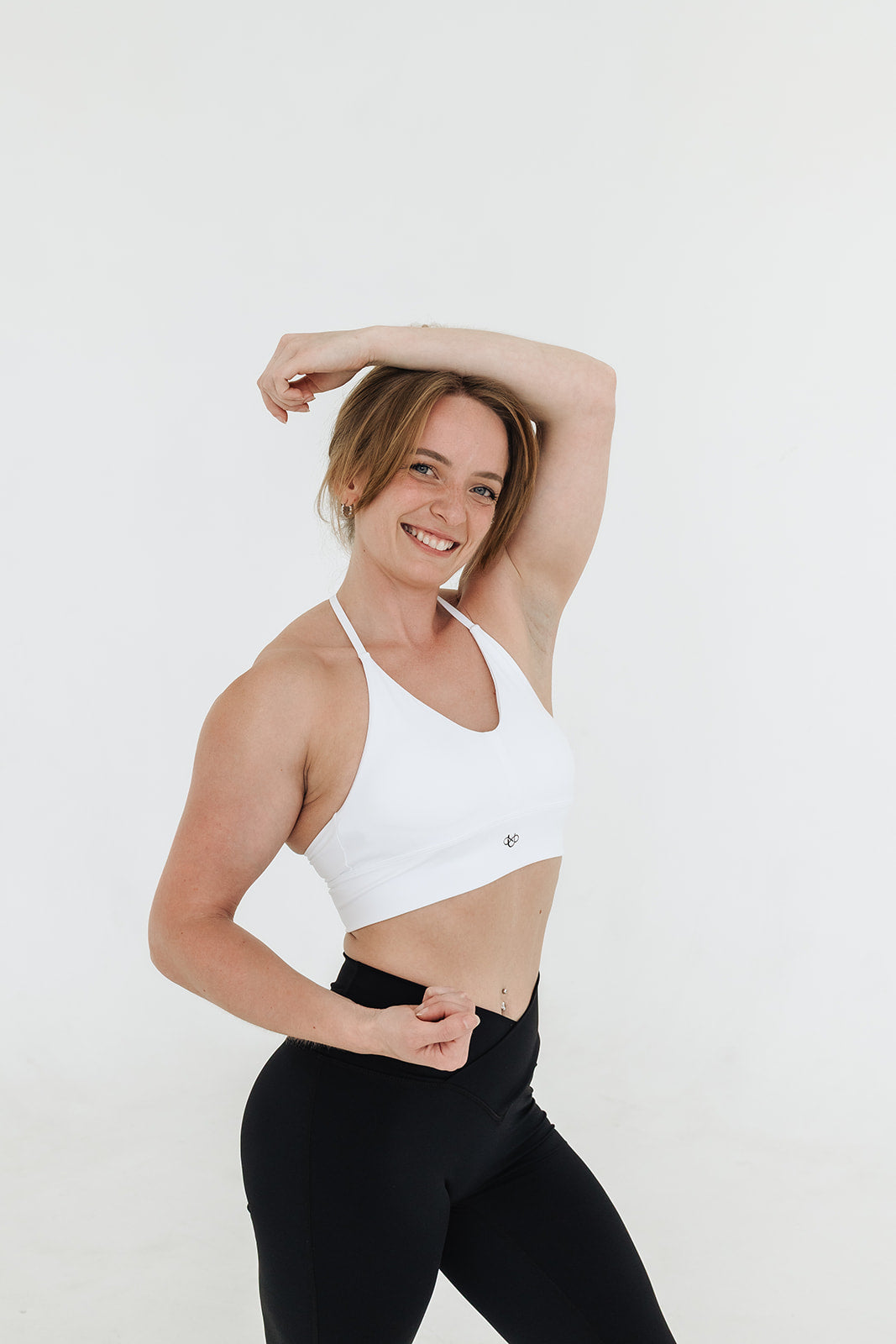 PURE WHITE SOLO STRAP BRA - UNLMTD Active + Lounge