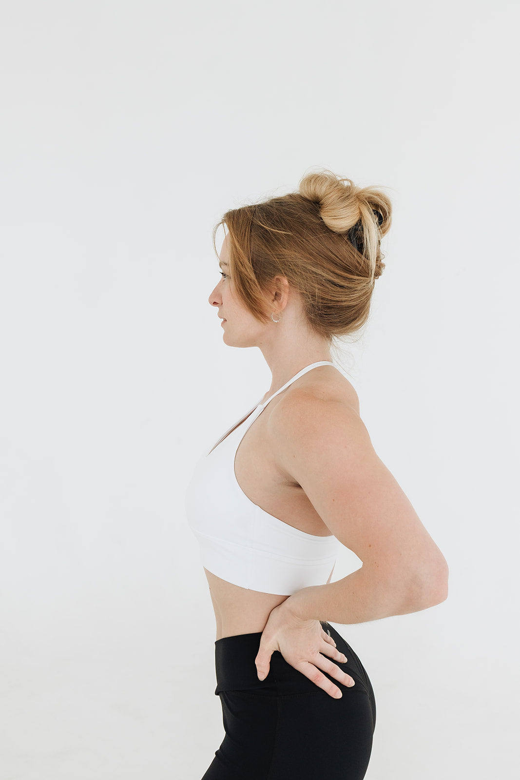 PURE WHITE SOLO STRAP BRA - UNLMTD Active + Lounge