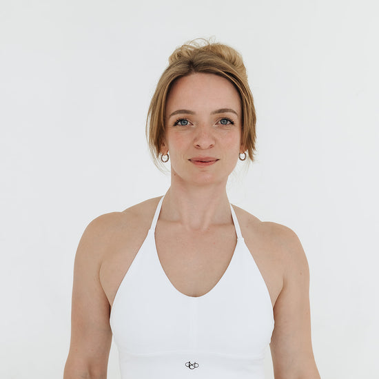 PURE WHITE SOLO STRAP BRA - UNLMTD Active + Lounge