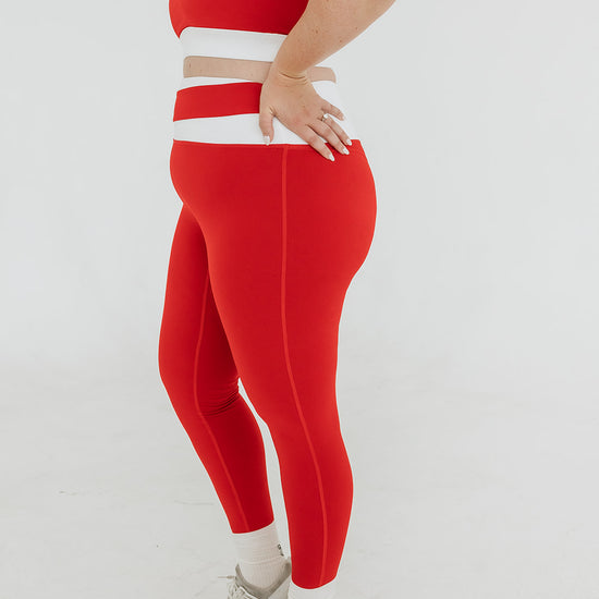 RED REIGN CORE AXIS SET (Leggings) - UNLMTD Active + Lounge