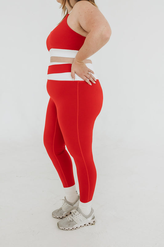 RED REIGN CORE AXIS SET (Leggings) - UNLMTD Active + Lounge