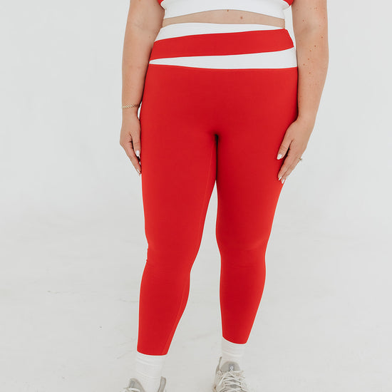 RED REIGN CORE AXIS SET (Leggings) - UNLMTD Active + Lounge