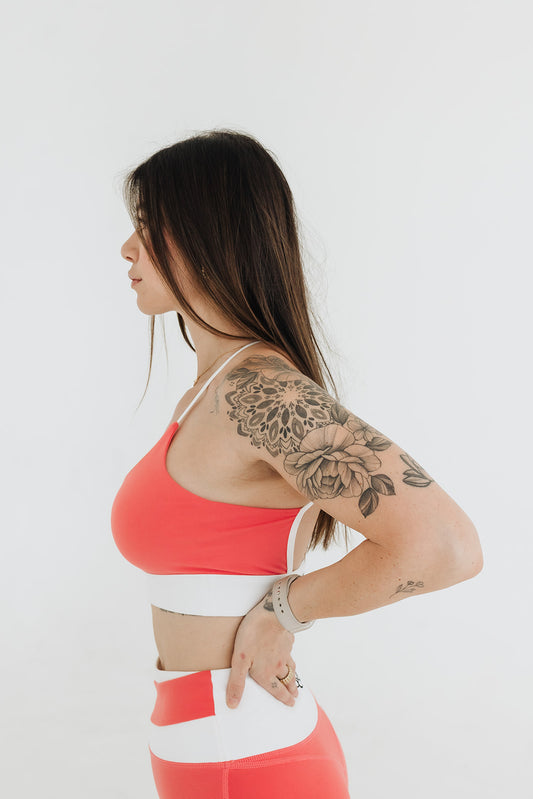 BLAZE PEACH CORE AXIS SET (Sports Bra) - UNLMTD Active + Lounge