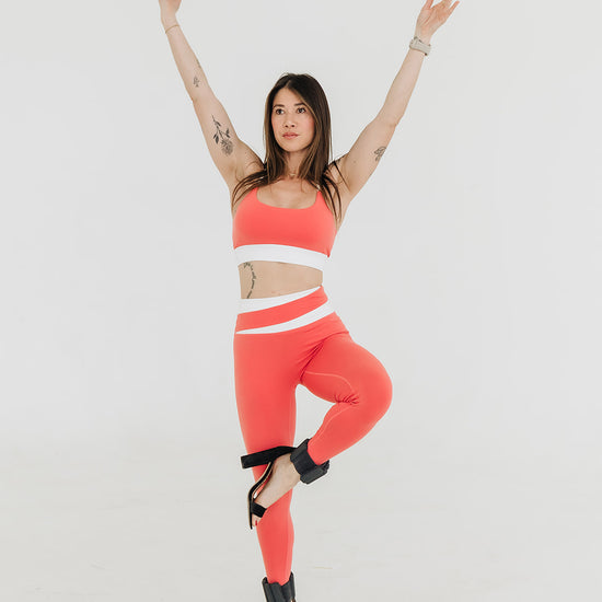 PEACH BLAZE CORE AXIS SET (Leggings) - UNLMTD Active + Lounge