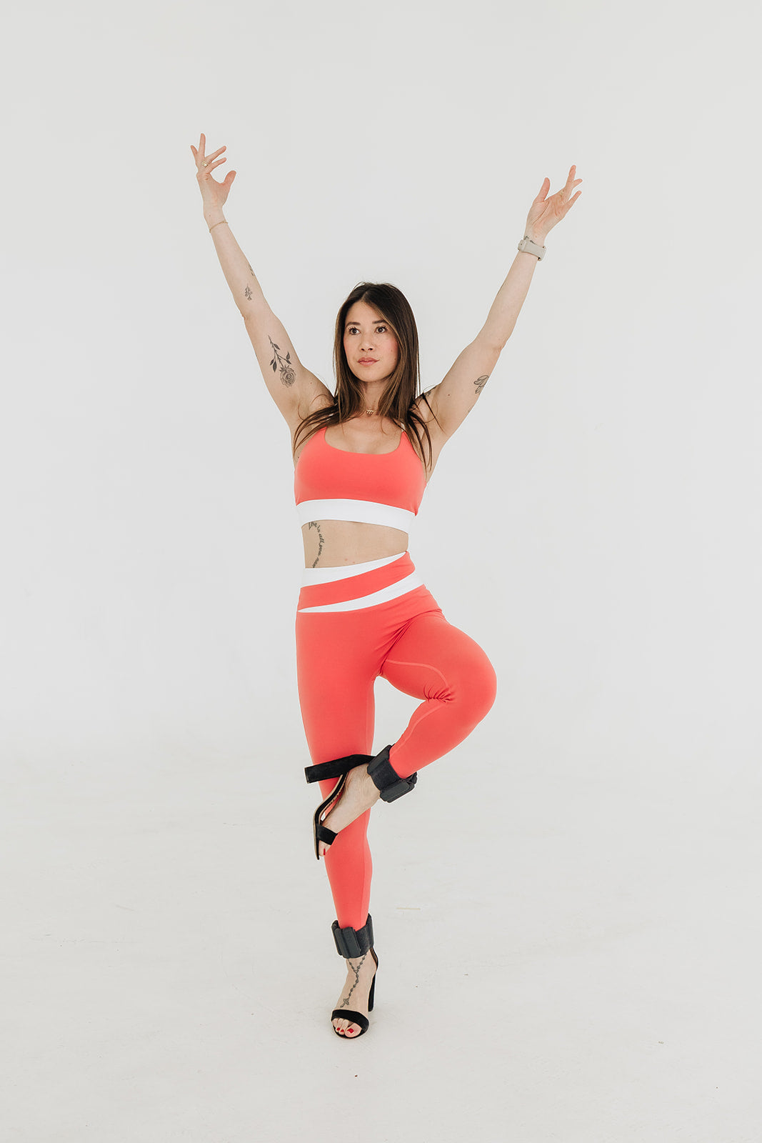 PEACH BLAZE CORE AXIS SET (Leggings) - UNLMTD Active + Lounge