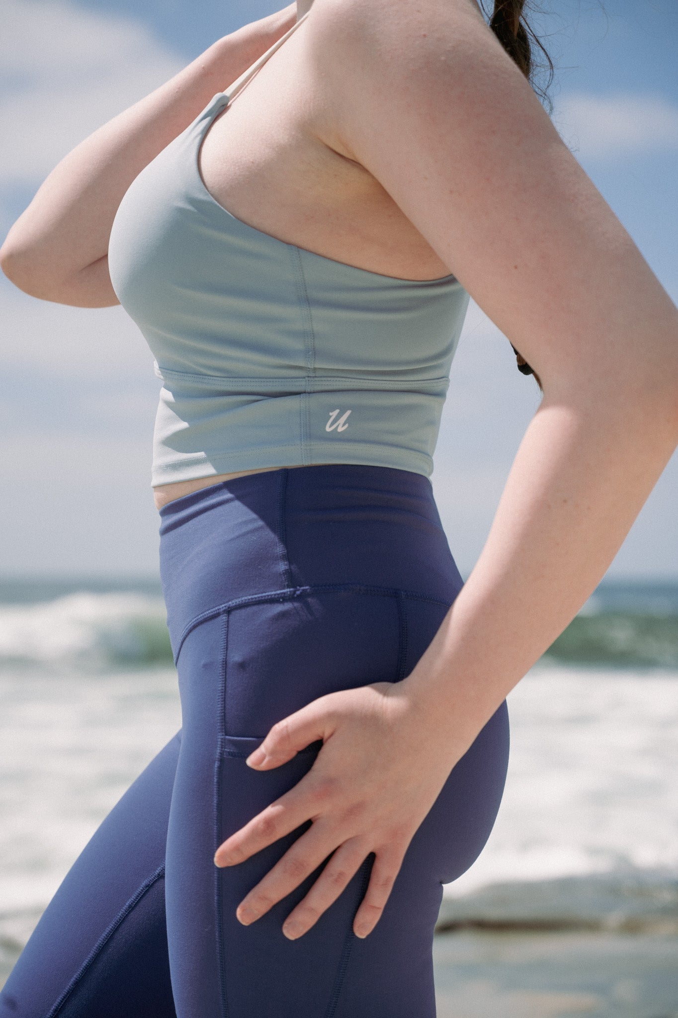 Goddess Contour Cross Back Crop Top (2 Colors) - UNLMTD Active + Lounge