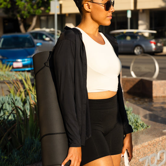 Luxe Cooling Throw-and-Go Button Down Long Sleeve (3 colors) - UNLMTD Active + Lounge