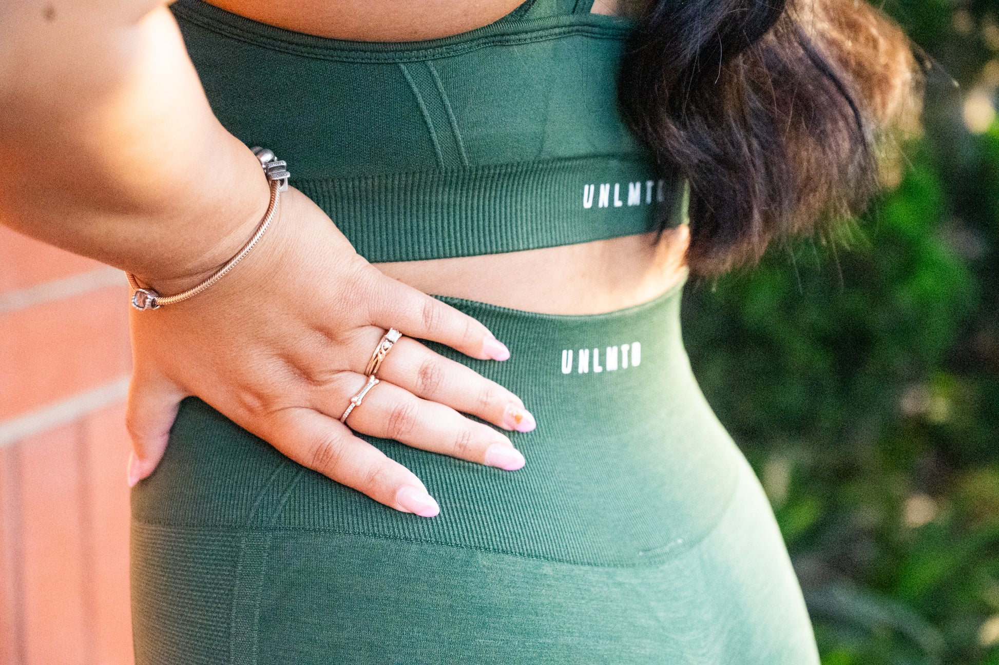 Forest Green UltraSculpt High-Support Sports Bra - UNLMTD Active + Lounge