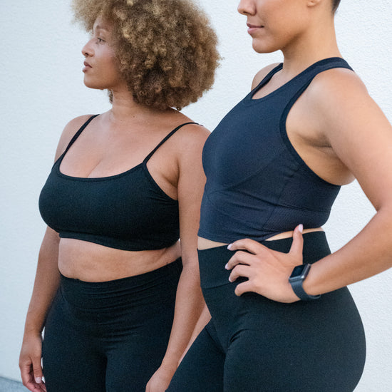 Favorite Sculpt Ribbed Crop Top (Black) - UNLMTD Active + Lounge