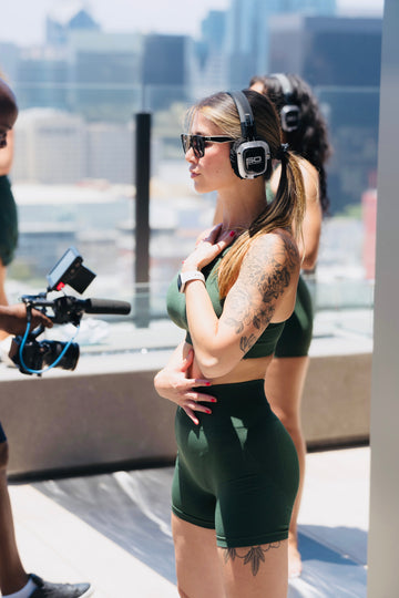 Forest Green UltraSculpt High-Waist Shorts 5" - UNLMTD Active + Lounge