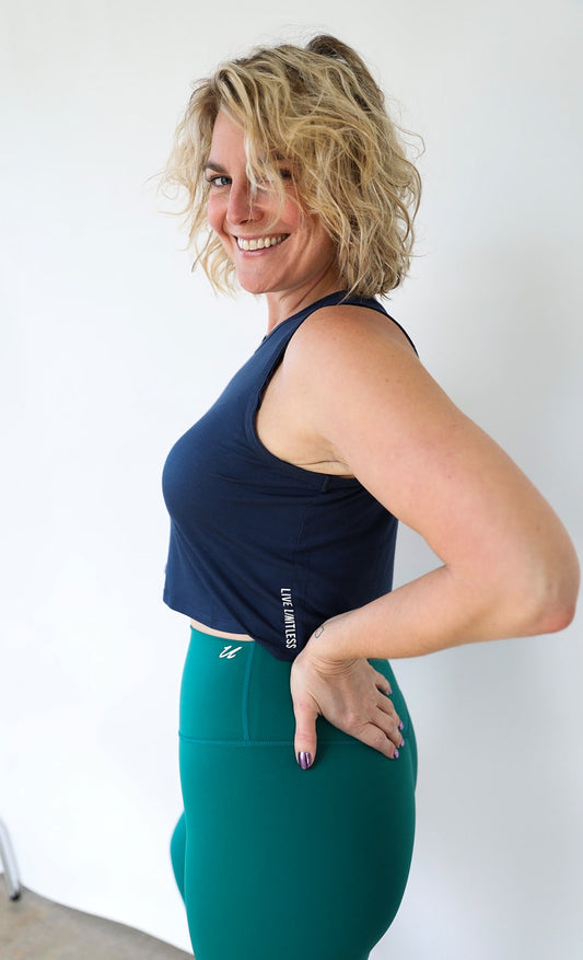 Effortless Flow Cropped Tank - UNLMTD Active + Lounge